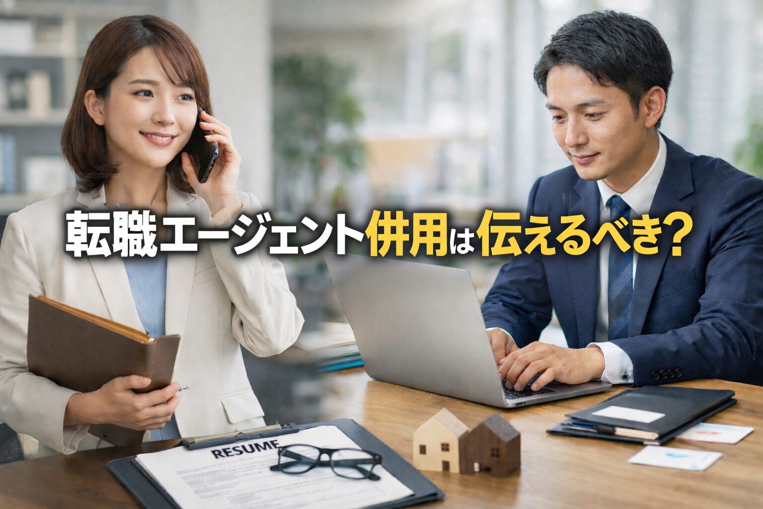 転職エージェント併用は伝える？正しい伝え方と注意点